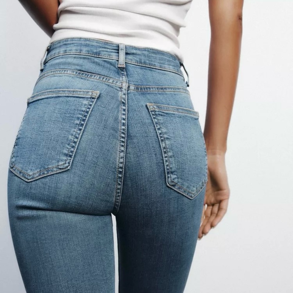 Zara Jeans Bundle Sculpt Highwaist Hi Rise Denim Skinny Leg SIZE 0